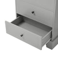 Storage Cabinet with 2 Doors and 4 Drawers for grey-mdf