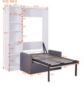 Twin Size Murphy Bed Wall Bed With Sofa,With -