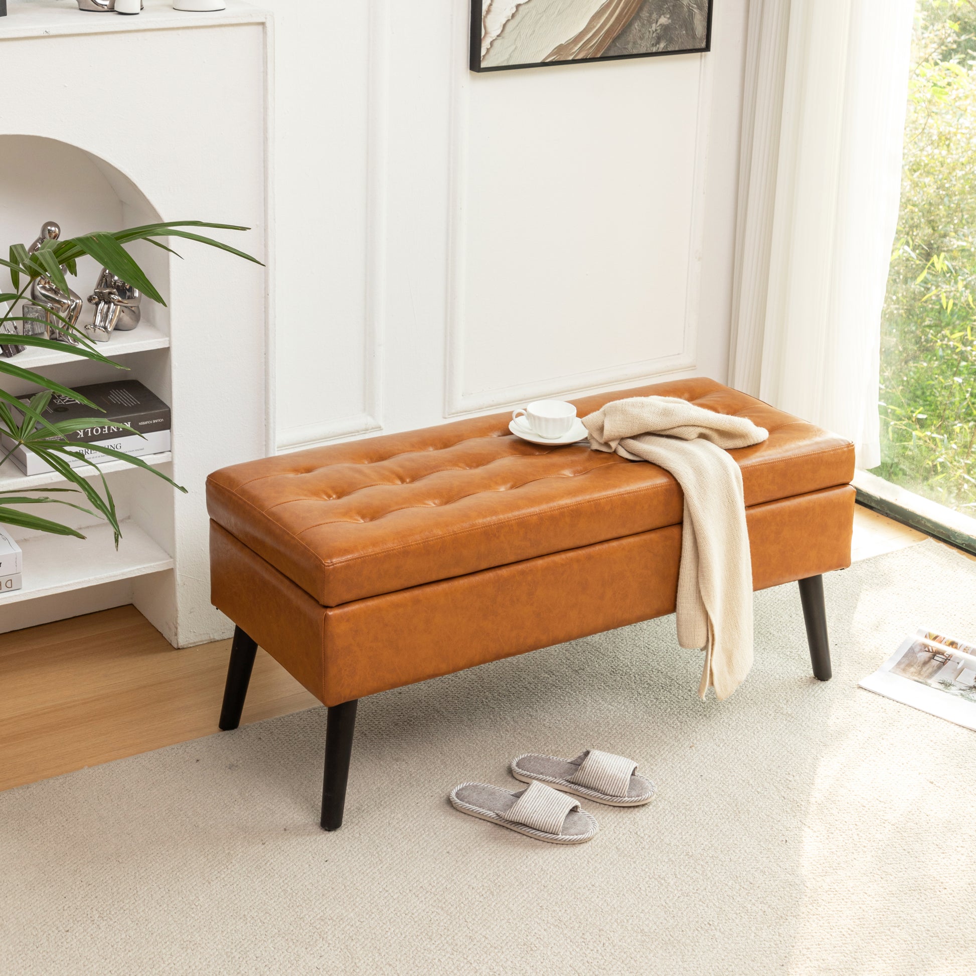 Storage Bench With Storage Bench For Bedroom End