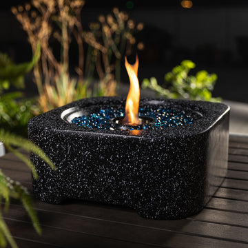 Tabletop Fire Pit - Black Concrete