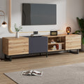 Modern Tv With 3 Cabinets& Open Shelves, Color -