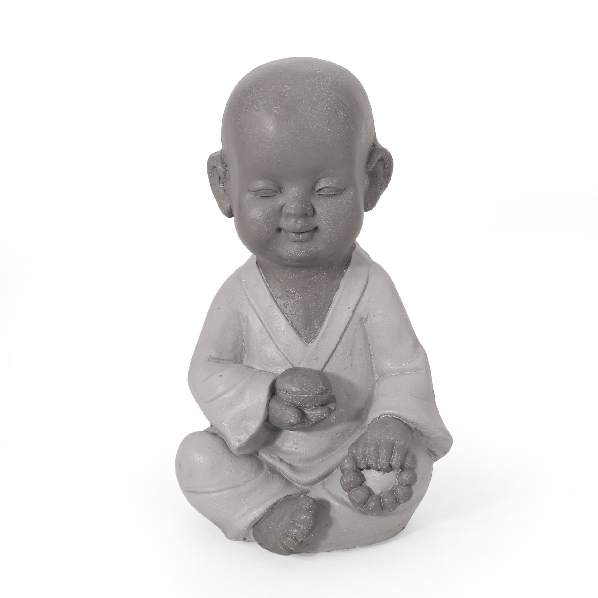 Gary Outdoor Monk Statue gray-magnesium oxide