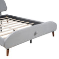 Full Size Upholstered Platform Bed With Sheep