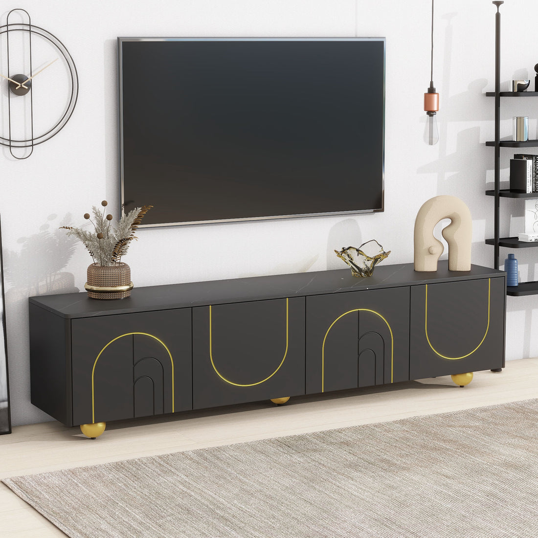 Modern Tv Stand For Tvs Up To 75 Inches,