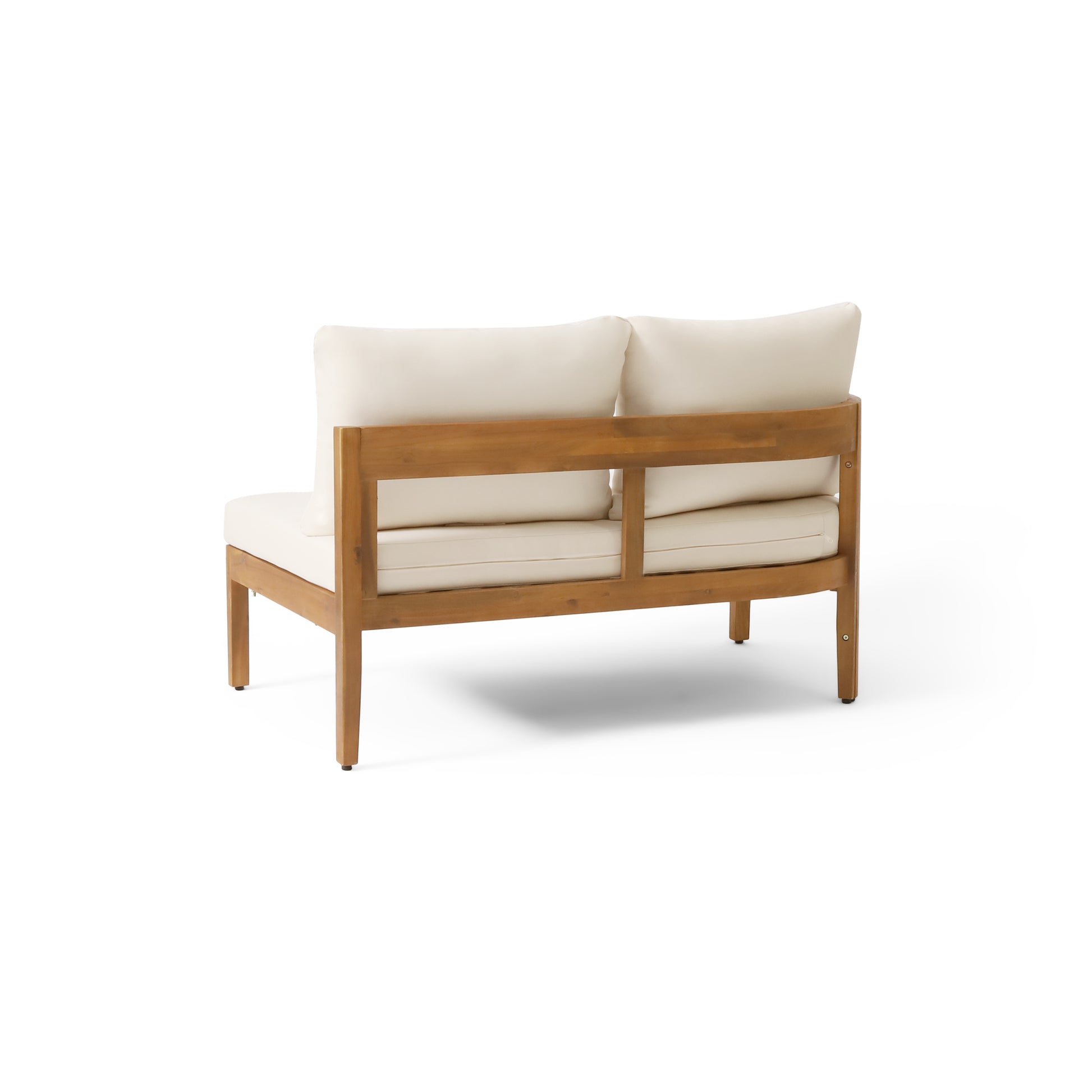 Brooklyn Sofa Set Teak Beige - Beige Acacia Wood