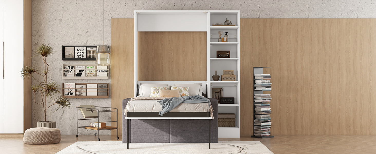 Twin Size Murphy Bed Wall Bed With Sofa,With -