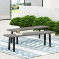 Pointe Aluminum and Steel Outdoor Dining Bench