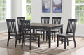 Farmhouse Style 7Pc Dining Set Two Tone Finish