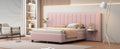 Queen Size Upholstered Platform Bed With Big -