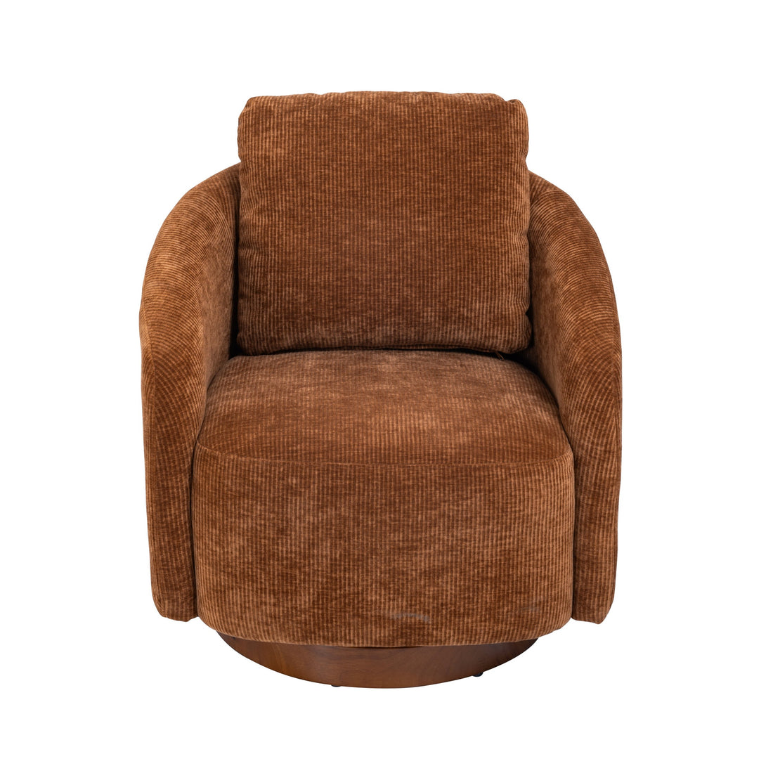 30.3"W Swivel Accent Barrel Chair And Comfy Round