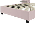 Queen Size Upholstered Platform Bed With Big -