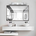 Modern Bathroom Vanity Lighting 4 Light LED Vanity chrome-modern-acrylic-stainless steel