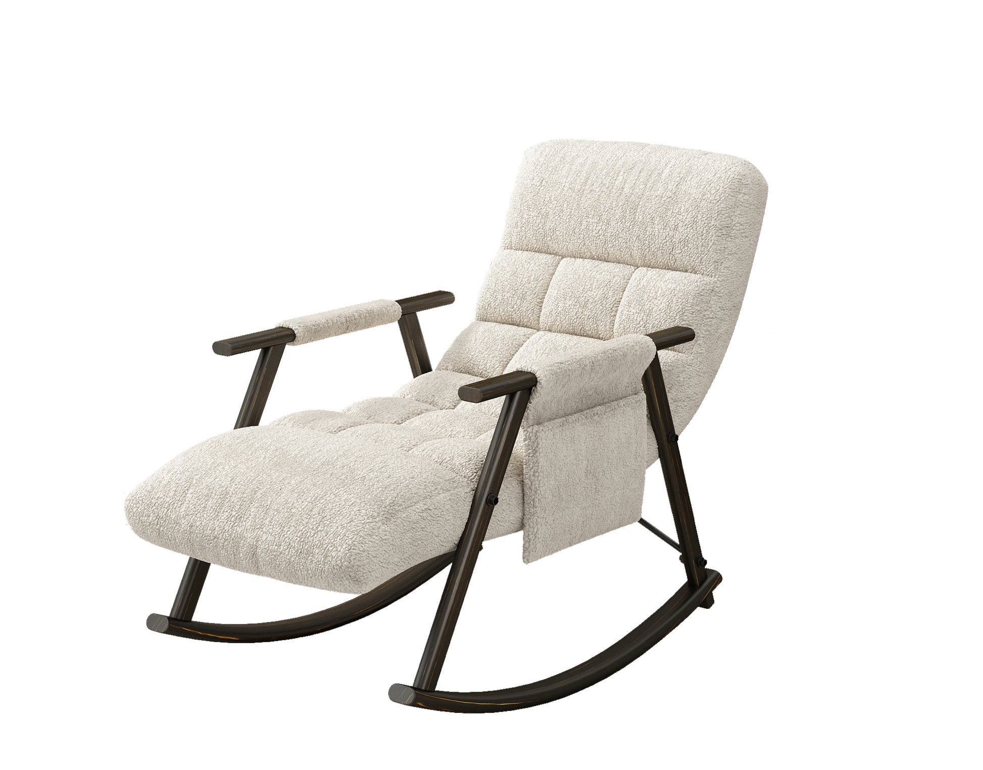 Casual Folding Rocking Chair Upholstered, Lounge