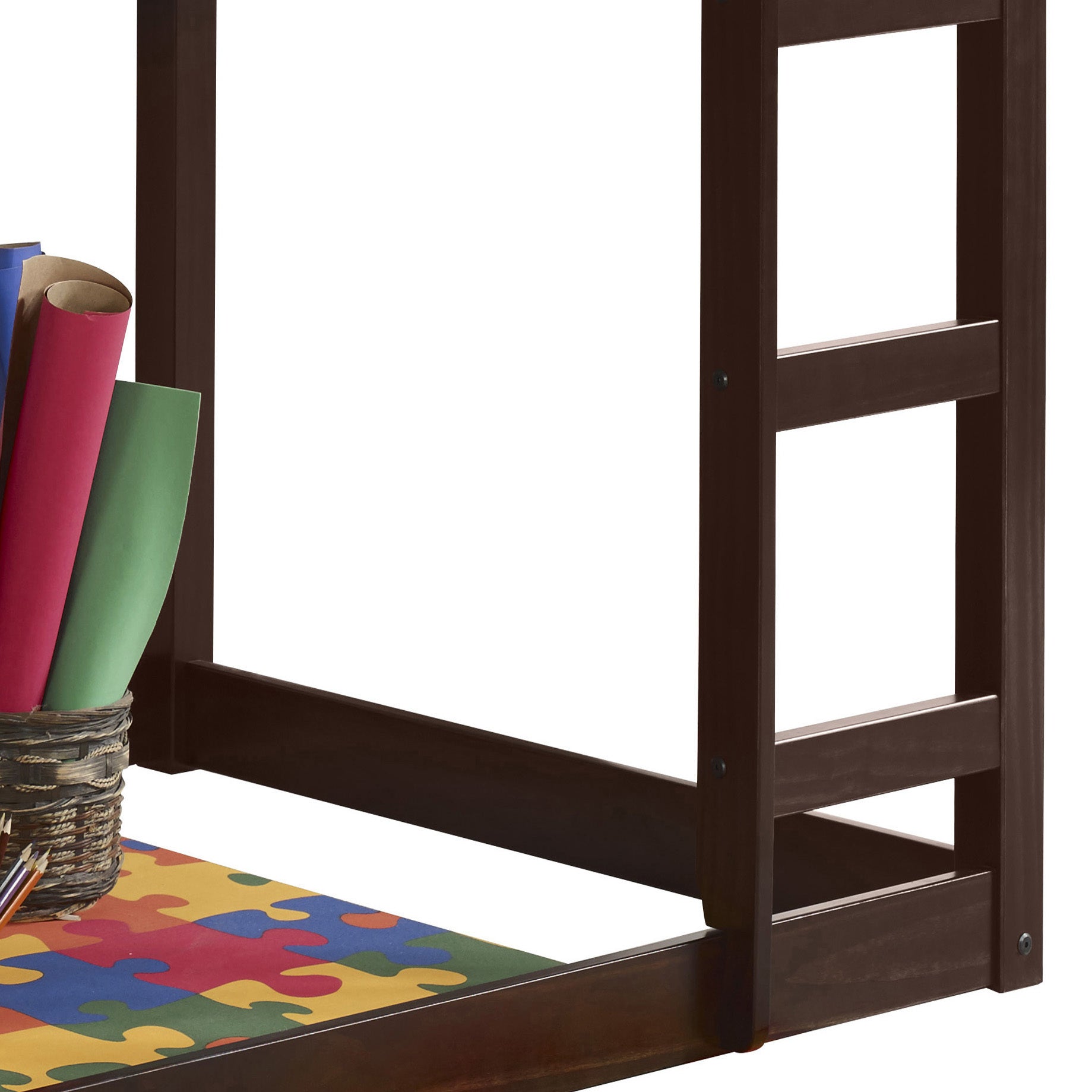 Espresso Twin Loft Bed With Ladder - Espresso