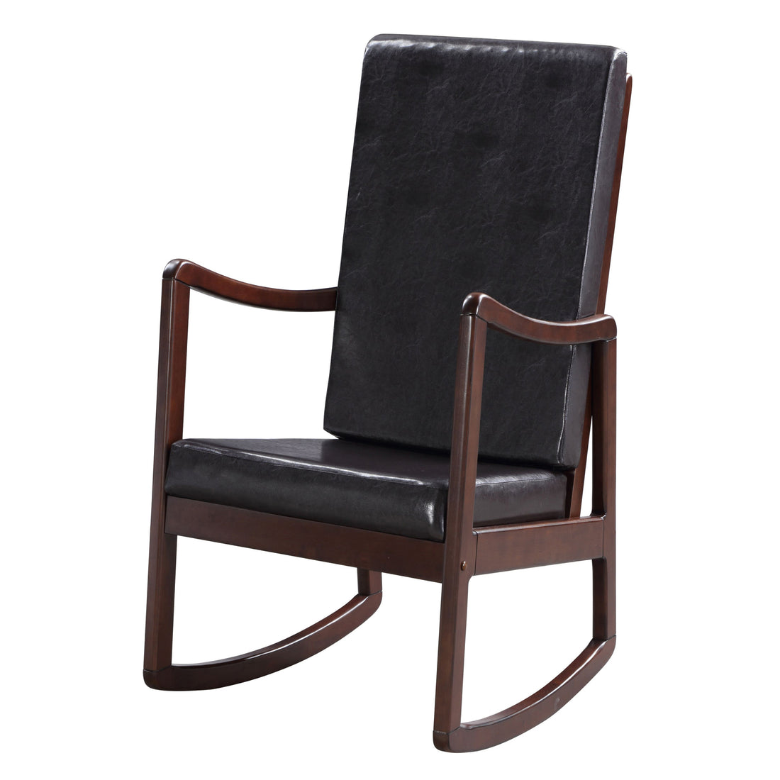 Dark Brown And Espresso Rocking Chair With