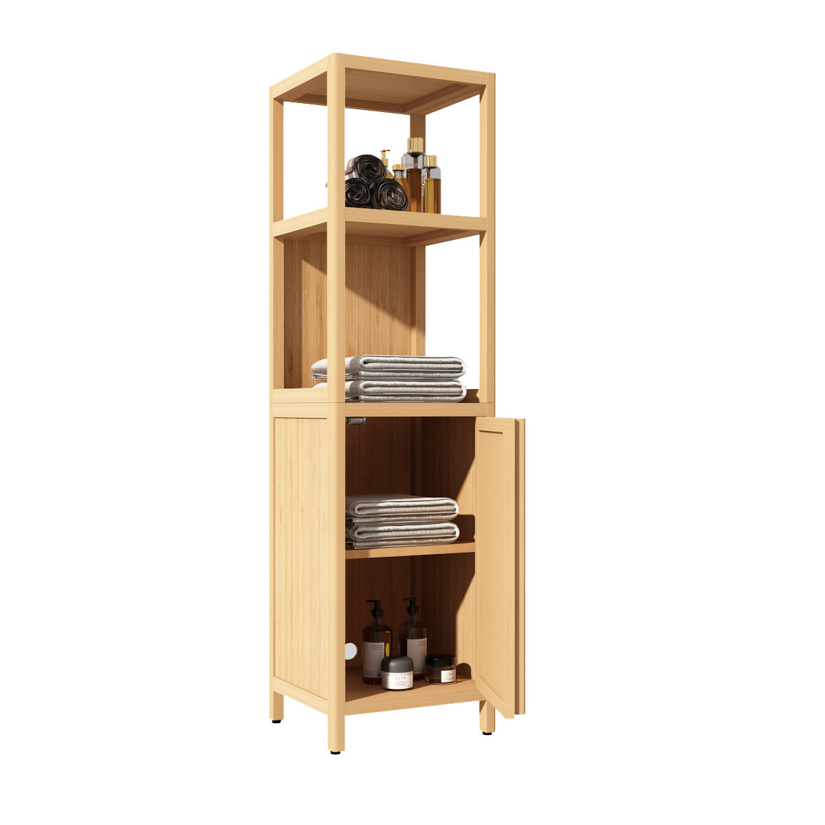 Large Capacity Multifunctional Bamboo Storage