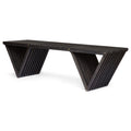 Metropol Bench - Dark Grey Wood