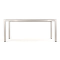 Outdoor Aluminum Dining Table with Wicker Top,