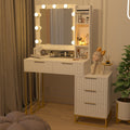 Makeup Vanity Desk With Mirror And Lights, Vanity