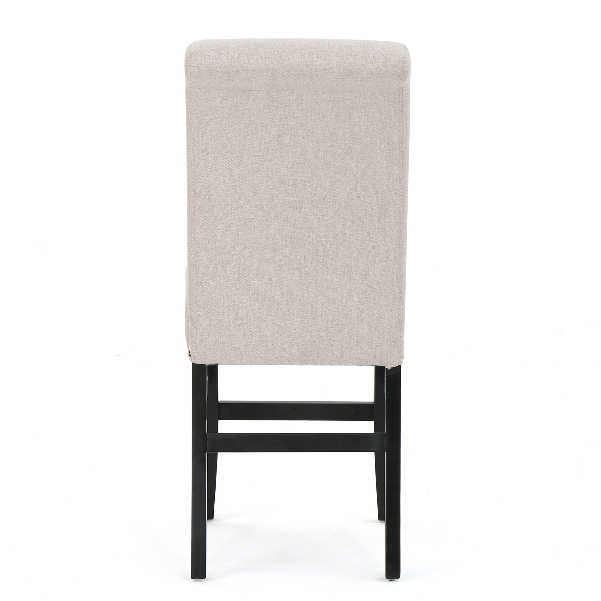 25" Contemporary Upholstered Counter Stools with wheat-fabric