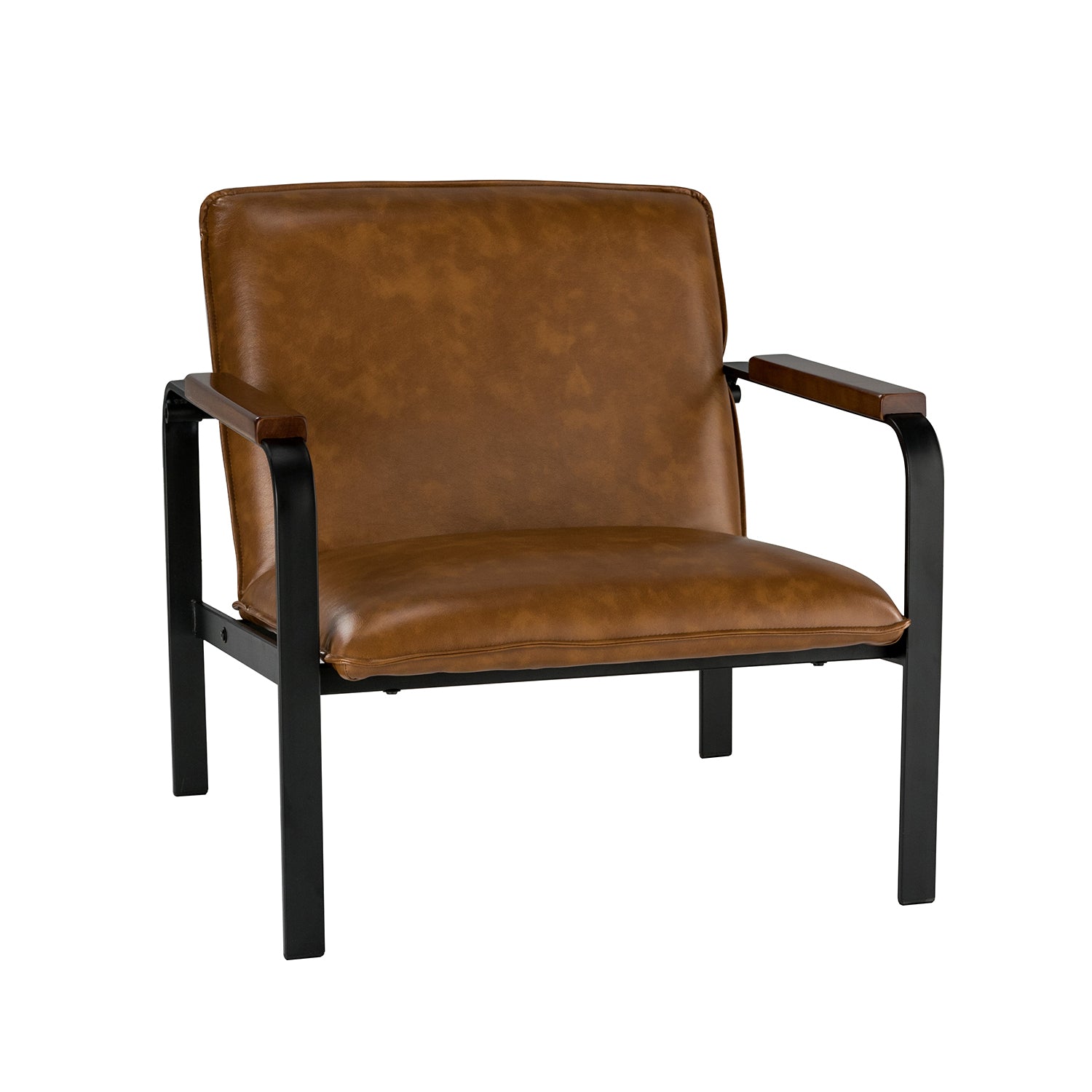 Halys Antique Faux Leather Leisure Chair Camel -