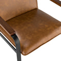 Halys Antique Faux Leather Leisure Chair Camel -