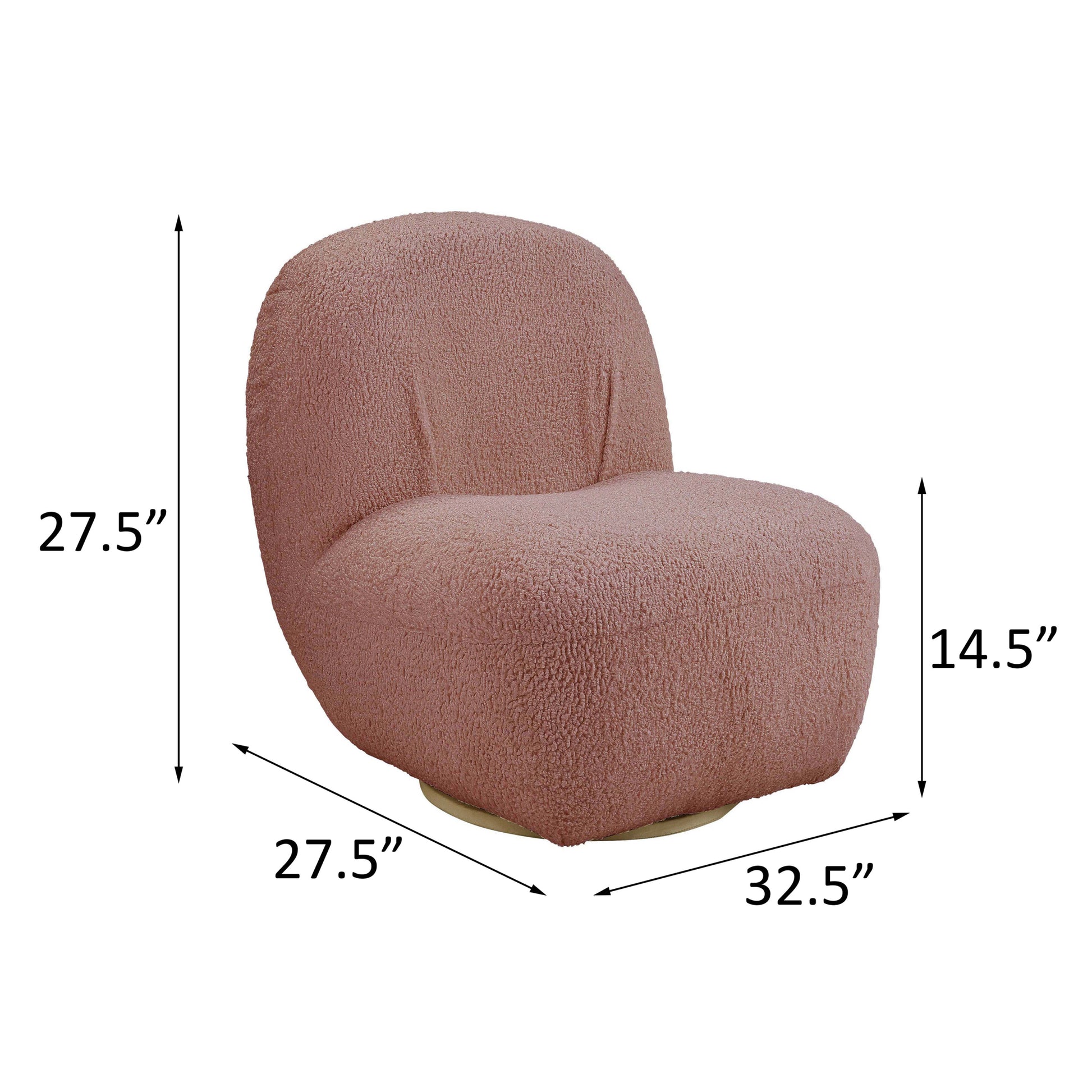 Pink Swivel Accent Chair - Pink Primary Living