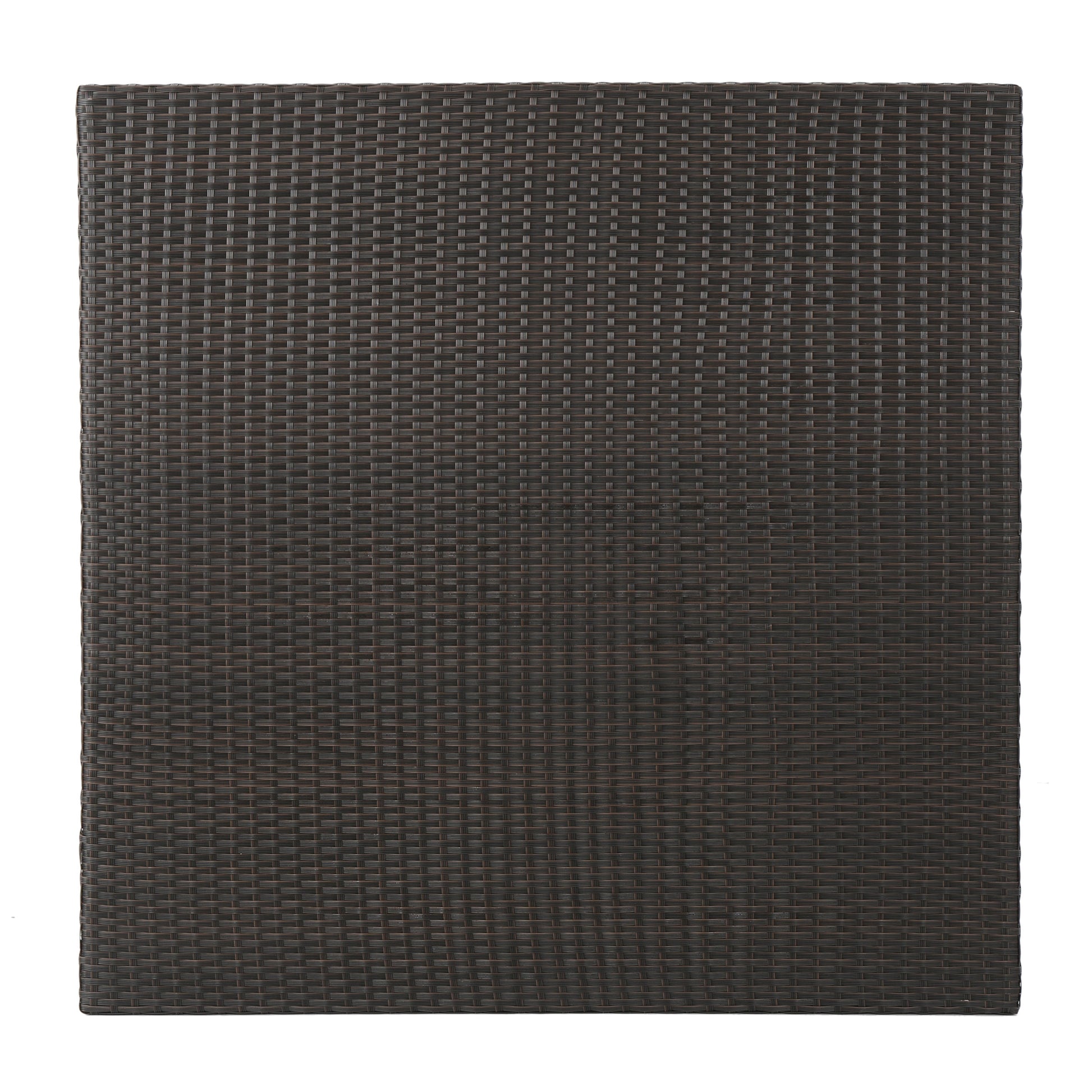 PUERTA 48IN SQUARE DINING TABLE dark brown-rattan