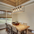 Filep 5 Light Farmhouse Kitchen Island Pendant