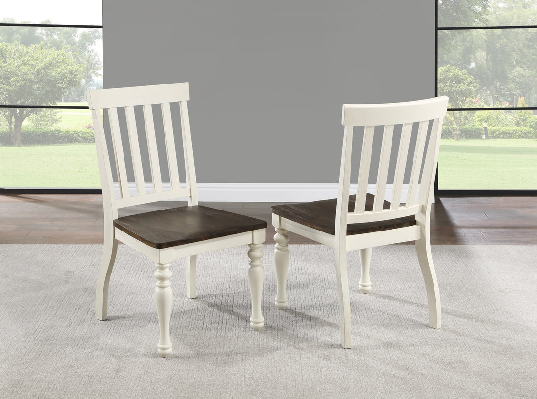 Joanna Side Chair Set Of 2 White - White Wood