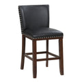 Tiffany Counter Chair Set Of 2 Black - Black Wood