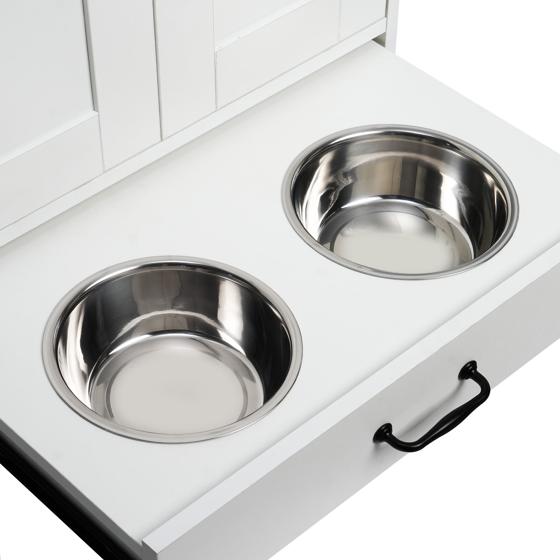 Dog Feeding Station, Dog Food Storage Cabinet