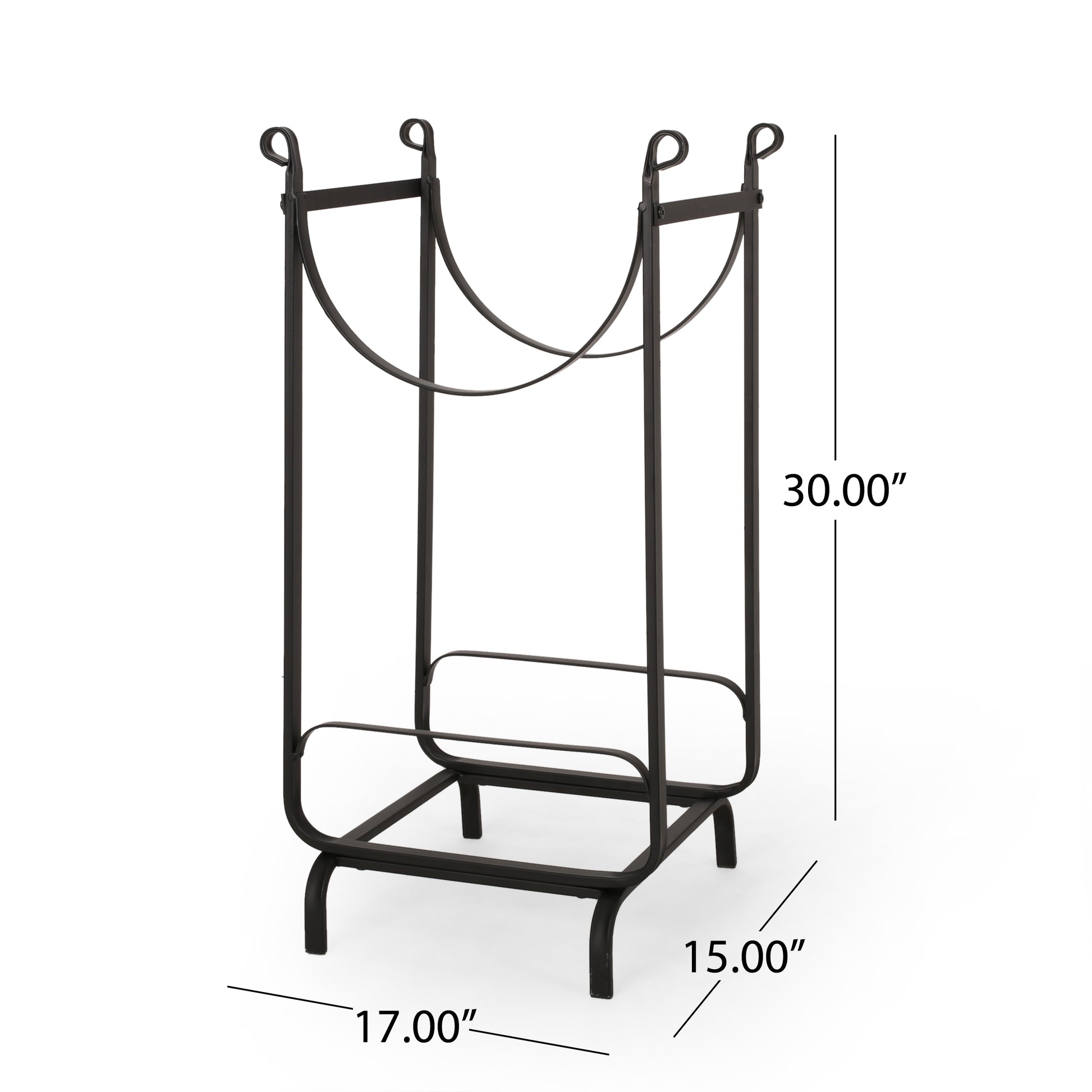 LOG RACK black-iron