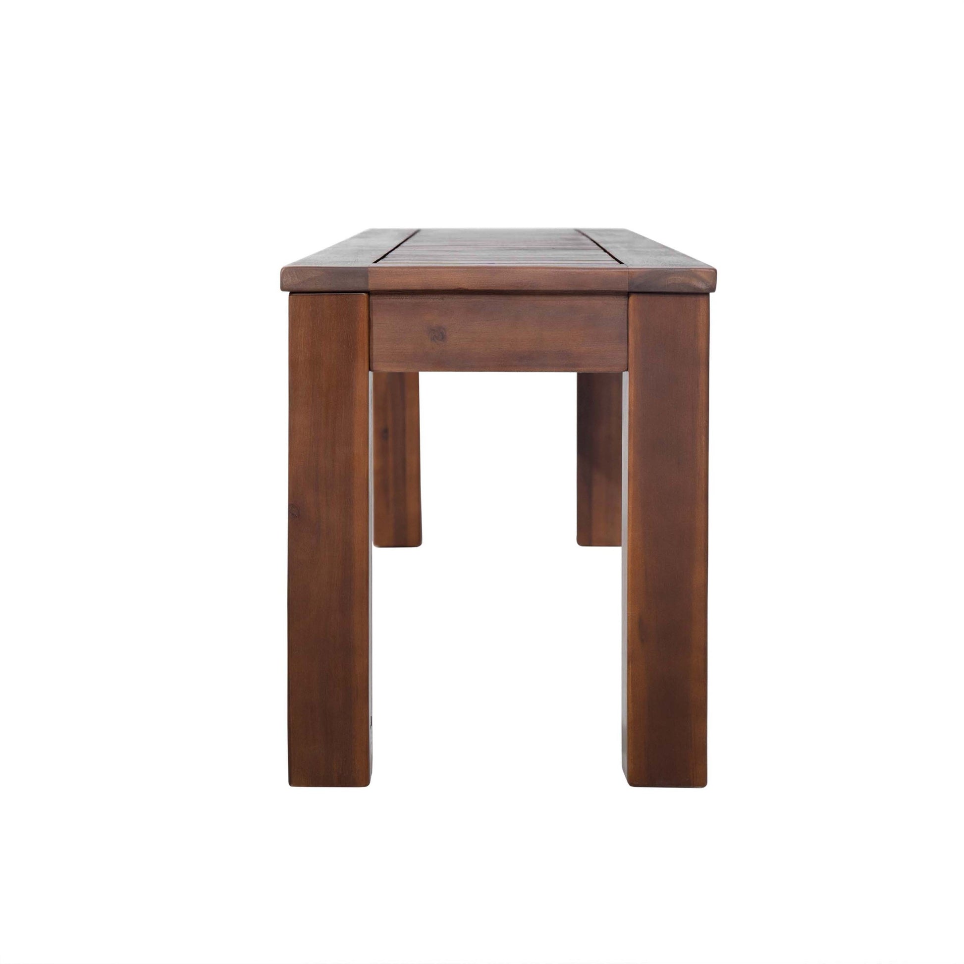 Manila 61.75'' Bench Set Of 2 - Dark Brown Wood