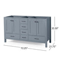 72'' CABINET grey-plywood