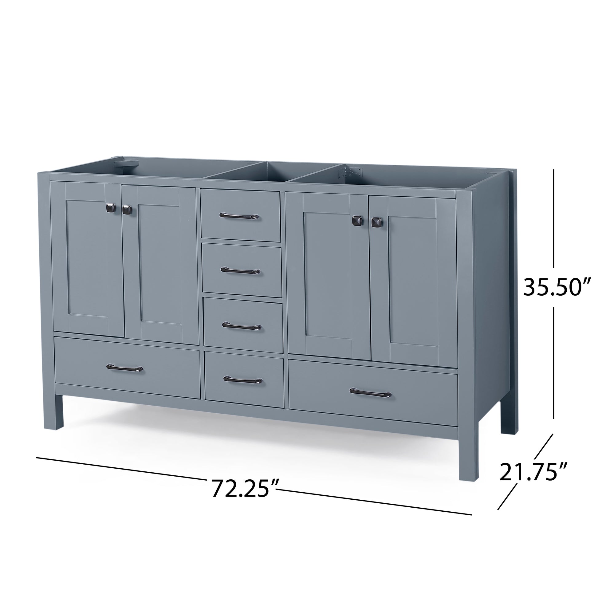 72'' CABINET grey-plywood