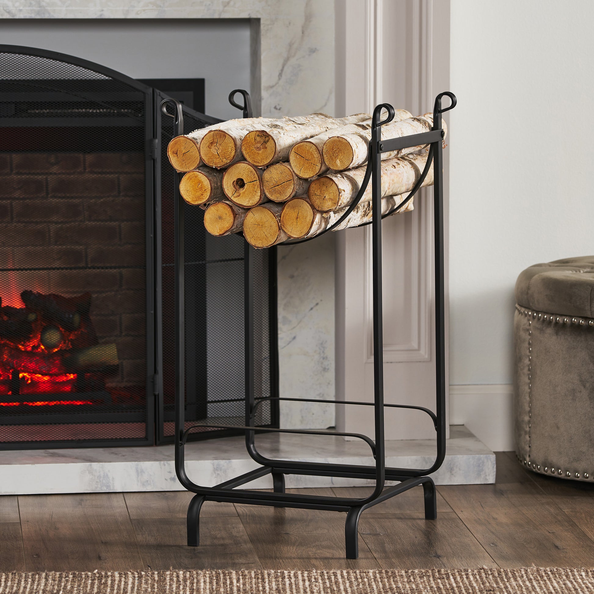 LOG RACK black-iron