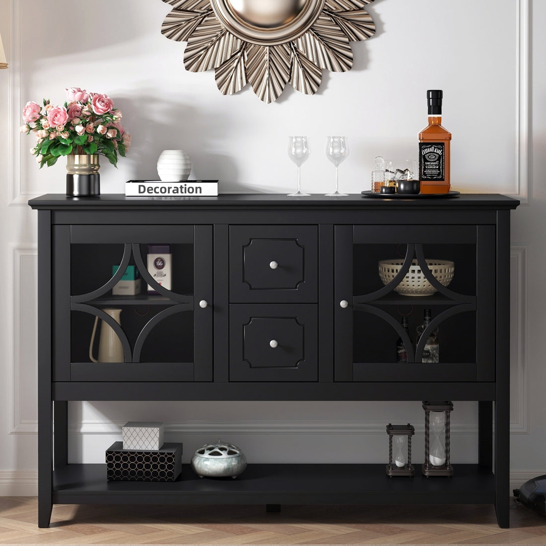 Sideboard Buffet Console Table, Media Cabinet