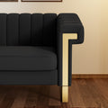 Fx P81Pu Bk Sofa - Black Pu 2 Seat