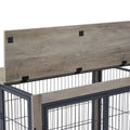 Furniture Style Dog Crate Side Table On Wheels