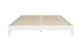 Nix King Platform Bed White - King White Wood