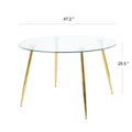 Modern Simple Glass Table, High Quality Tempered