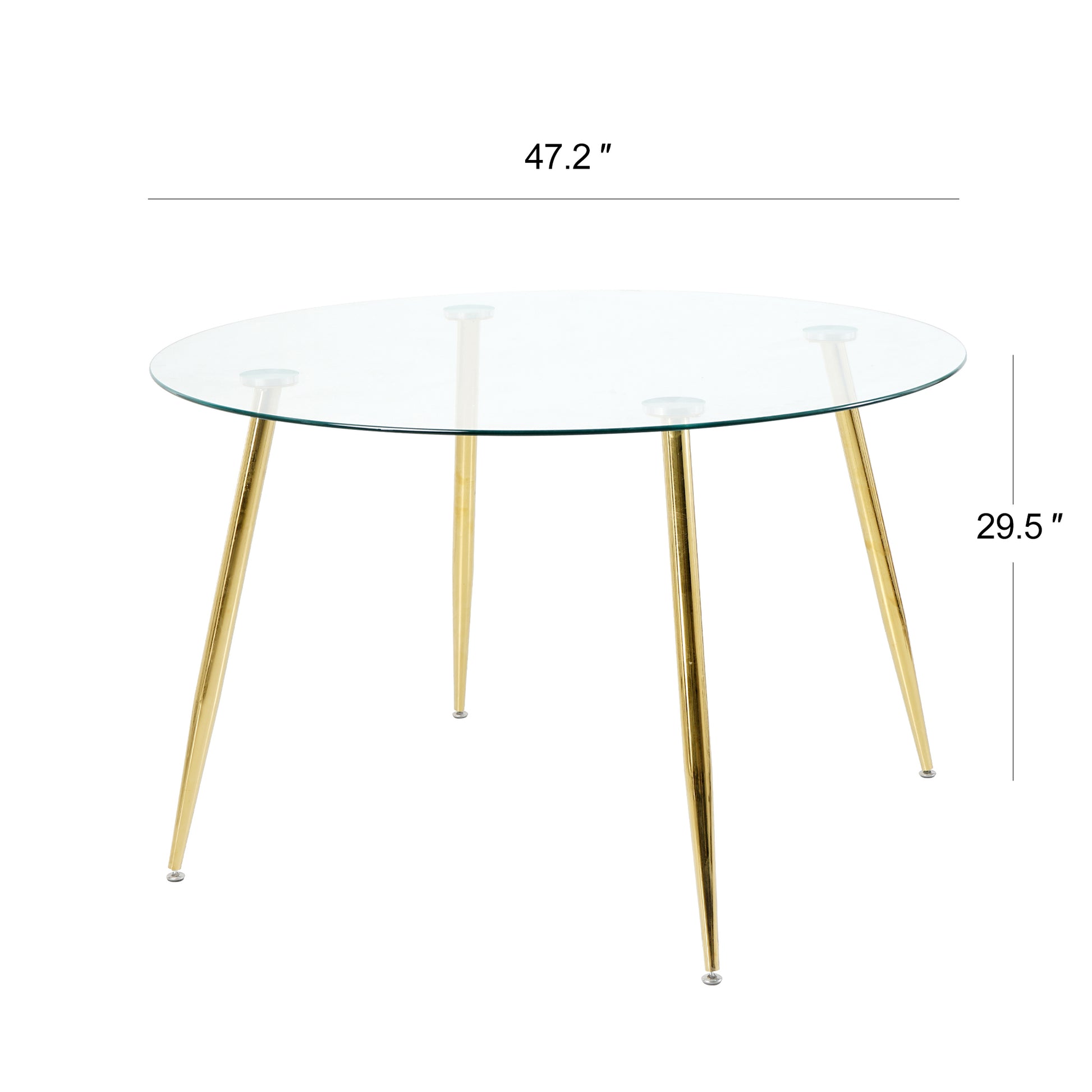 Modern Simple Glass Table, High Quality Tempered