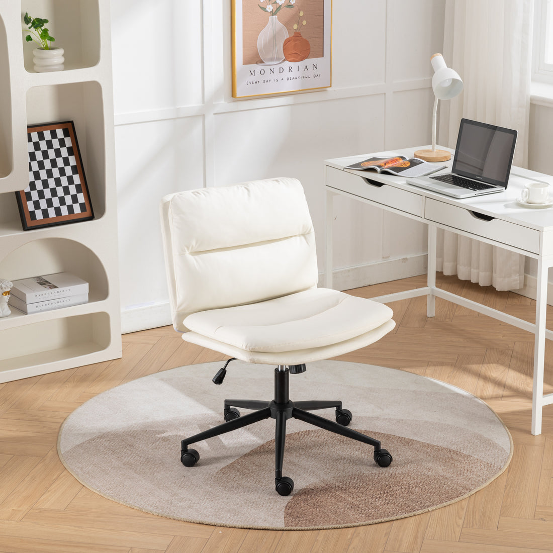 Bizerte Adjustable Swivel Criss Cross Chair, Wide