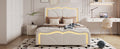 Twin Size Upholstered Platform Bed With Curve