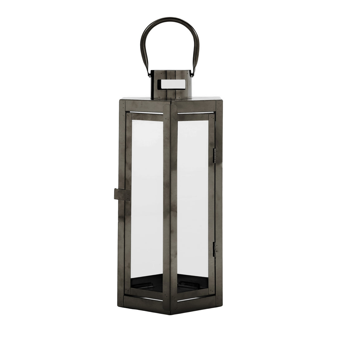 FRANK 16"H STAINLESS STEEL LANTERN black-stainless steel