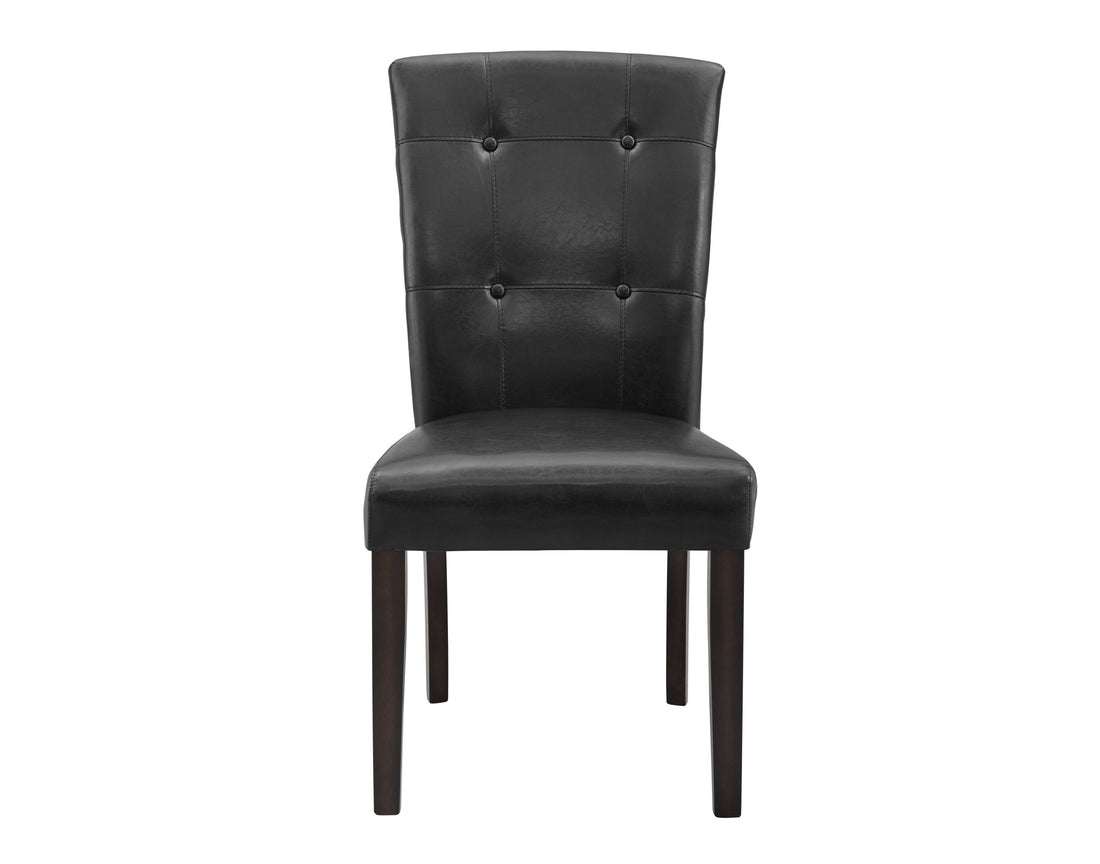 Francis Pu Side Chair Set Of 2 Black - Black Wood