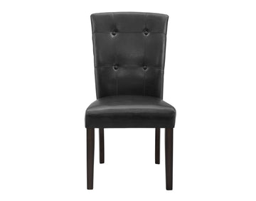 Francis Pu Side Chair Set Of 2 Black - Black Wood