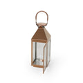 15.5'' H Stainless Steel Tabletop Lantern - Rose