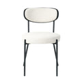 Boucle Modern Kitchen Dining Chair Bentwood